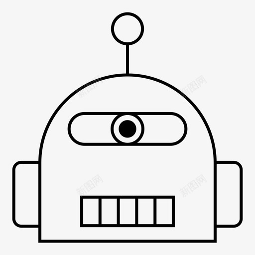 机器人机器科学图标svg_新图网 https://ixintu.com 机器 机器人 科学 钢铁