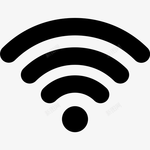 wifi通信连接图标svg_新图网 https://ixintu.com wifi 互联网 无线 连接 通信 通信可靠响应