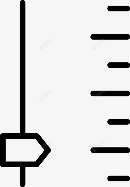 低电平控制设备图标svg_新图网 https://ixintu.com 低电平 指示器 控制 数字硬件精简 滑块 电子设备 设备