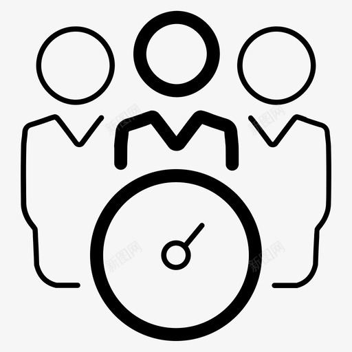 会议议程日程安排团队合作图标svg_新图网 https://ixintu.com 会议议程 团队合作 大纲商业图标集1 日程安排 时间管理