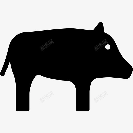 野猪动物猪图标svg_新图网 https://ixintu.com 动物 猪 野猪