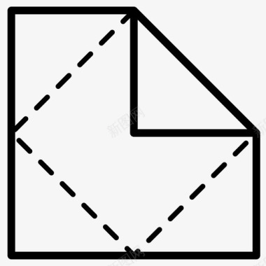 折叠说明折纸图标图标
