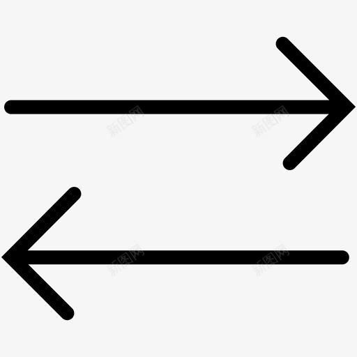 数据传输数据流交换图标svg_新图网 https://ixintu.com 交互 交换 数据传输 数据流 箭头1 路径