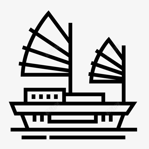 帆船游轮船图标svg_新图网 https://ixintu.com 中国 帆船 游轮 船