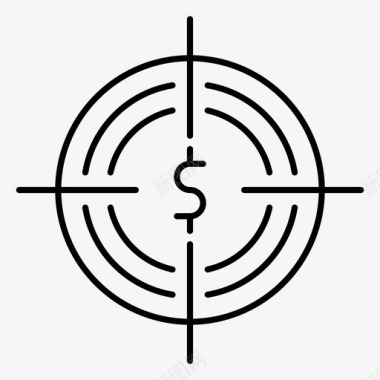 资金搜寻业务财务图标图标
