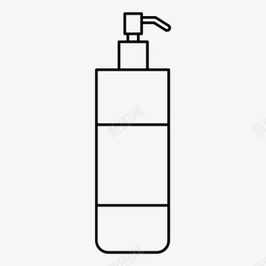 液体肥皂浴室家具图标图标