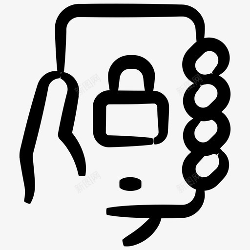 手机锁inky安全第一册图标svg_新图网 https://ixintu.com inky安全第一册 手机锁