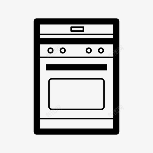 烤箱电器厨师图标svg_新图网 https://ixintu.com 厨师 大巢1 家具 炉灶 烤箱 电器