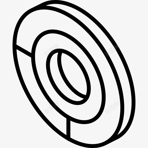 圆环图图形iso图标svg_新图网 https://ixintu.com iso 图形 圆环图 数据图iso轮廓 环 等轴测