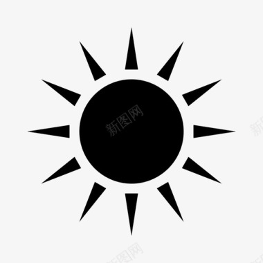 太阳白天阳光图标图标
