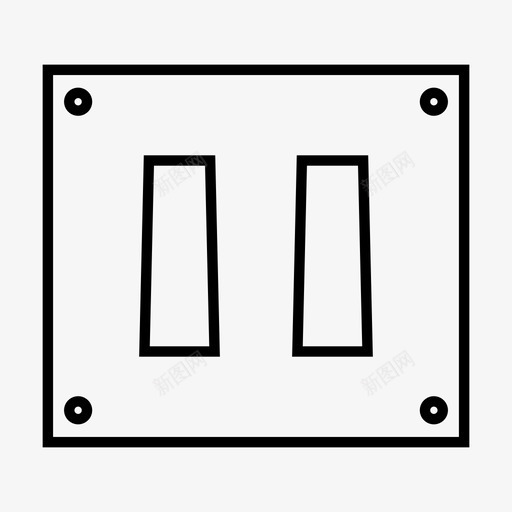 开关控制电源图标svg_新图网 https://ixintu.com 关闭 开关 开关线路 打开 控制 电源