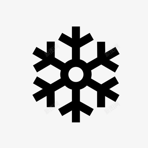 雪花寒冷独特图标svg_新图网 https://ixintu.com 寒冷 独特 现代象形图 雪花