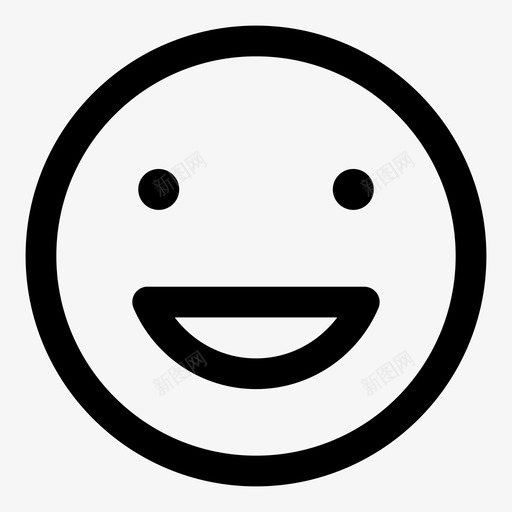 快乐注意力表情图标svg_新图网 https://ixintu.com 形象 微笑 必要的大胆 快乐 注意力 表情