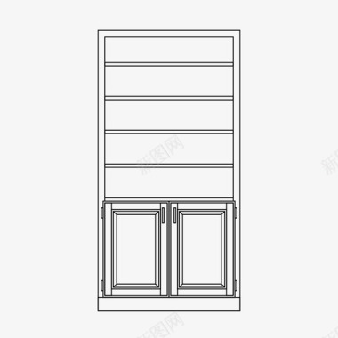 高柜建筑案例图标图标