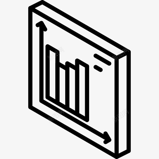 条形图iso等轴测图标svg_新图网 https://ixintu.com iso 数据图iso轮廓 条形图 等轴测