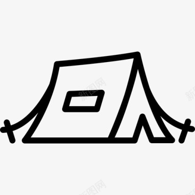 露营帐篷我们的最后一个夏天图标图标