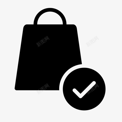 收包结账购物图标svg_新图网 https://ixintu.com 收包 结账 购物 购物袋