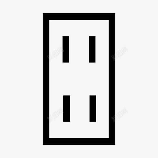 插座电源输入图标svg_新图网 https://ixintu.com 插头 插座 电源 输入