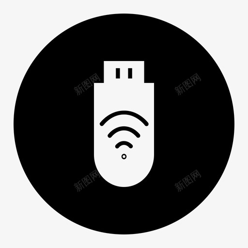usb数据记忆棒图标svg_新图网 https://ixintu.com usb 便携式wifi 便携式存储 数据 无线设备 物联网黑圈 记忆棒