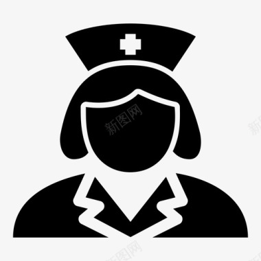 护士化身女护士图标图标