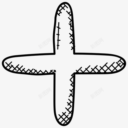 加法加法符号基础数学图标svg_新图网 https://ixintu.com 加号 加法 加法符号 基础数学 数学涂鸦图标
