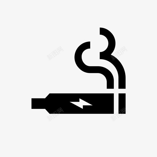 vapeecige香烟图标svg_新图网 https://ixintu.com ecig e香烟 vape vaping 吸烟 材质图标 汽化器