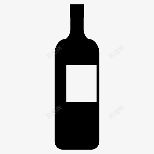 酒瓶杯子玻璃杯图标svg_新图网 https://ixintu.com 杯子 玻璃杯 酒庄 酒瓶