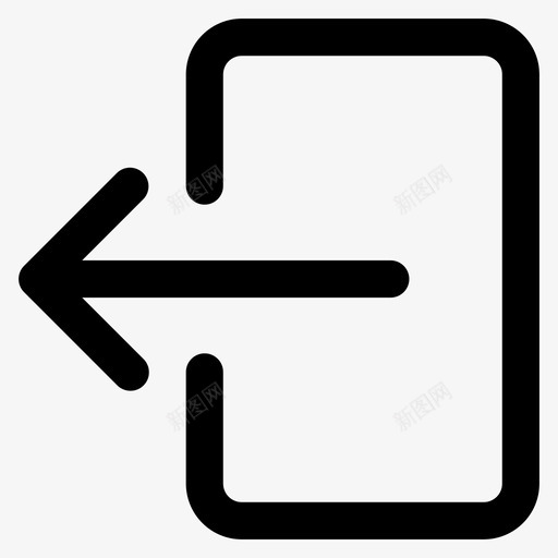 退出离开大纲基本3图标svg_新图网 https://ixintu.com 大纲基本3 离开 退出