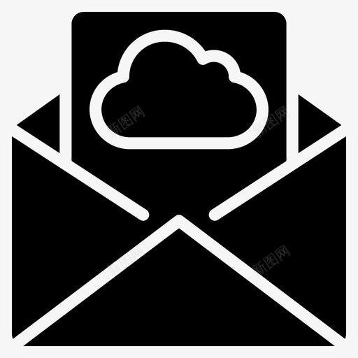 邮件云数据安全图标svg_新图网 https://ixintu.com 安全 数据 数据安全 邮件云