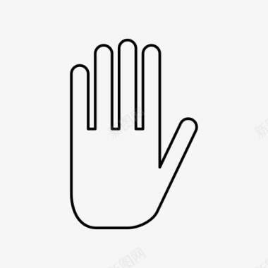 手手指高五图标图标