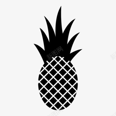 菠萝水果酸味图标图标