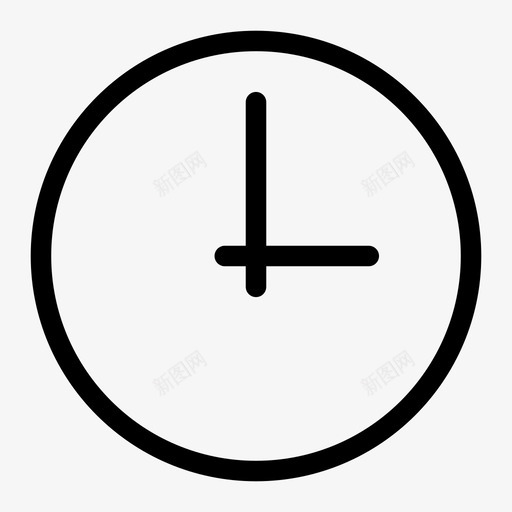 时钟分钟时间图标svg_新图网 https://ixintu.com 分钟 基本 手表 挂钟 时钟 时间