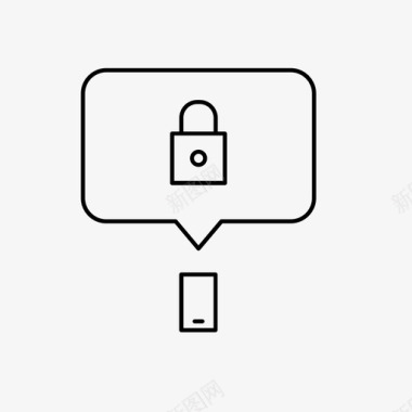 锁定电话密码安全模式图标图标