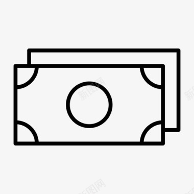 钞票现金金融图标图标