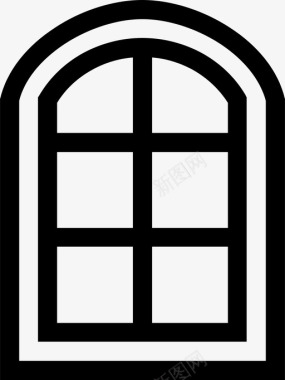 窗户窗框家图标图标