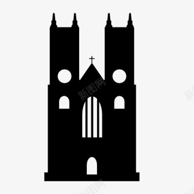 威斯敏斯特大教堂威斯敏斯特教堂伦敦图标图标