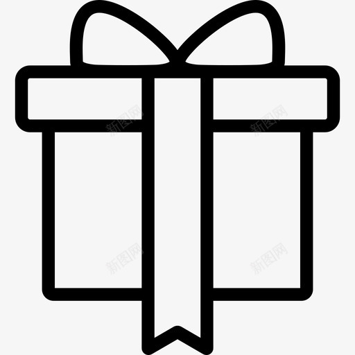 长丝带礼品盒礼品盒图标svg_新图网 https://ixintu.com 礼品盒 长丝带礼品盒