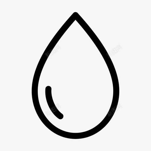 水水滴液态水图标svg_新图网 https://ixintu.com 水 水下垂 水滴 液态水 用户界面