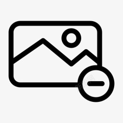 删除照片的相机删除相框图标高清图片