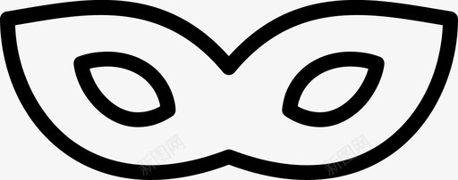 面具狂欢节眼罩图标svg_新图网 https://ixintu.com 化装舞会 狂欢节 眼罩 面具
