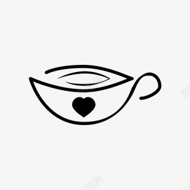 咖啡之爱约会杯子图标图标