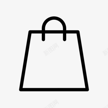 购物袋纸纸袋图标图标