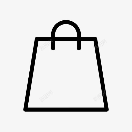 购物袋纸纸袋图标svg_新图网 https://ixintu.com 纸 纸袋 购物袋