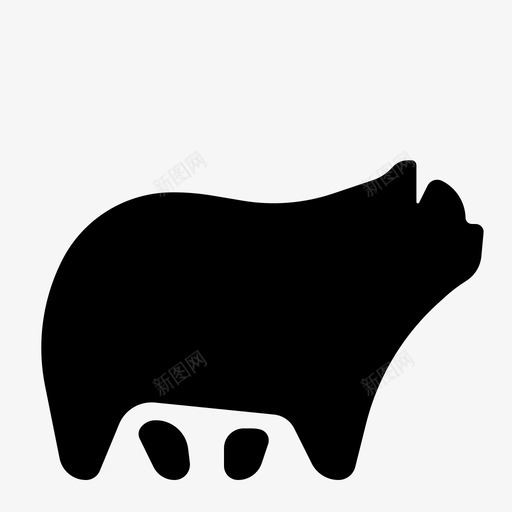 熊动物森林图标svg_新图网 https://ixintu.com 动物 动物圆 森林 熊 野生动物