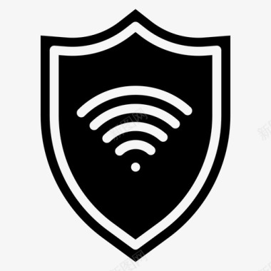 wifi屏蔽数据安全图标图标