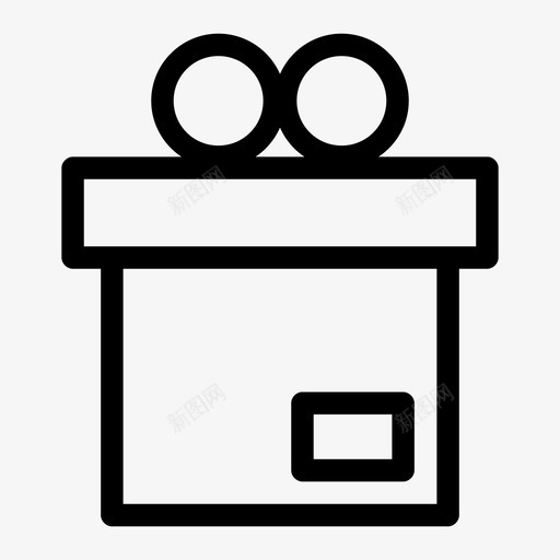 礼品盒子包装图标svg_新图网 https://ixintu.com 包装 电子商务介质 盒子 礼品 礼物