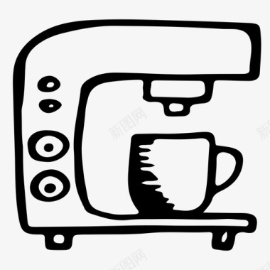 浓缩咖啡机烹饪菜肴图标图标