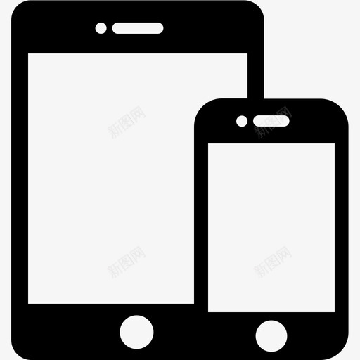 智能手机和平板电脑设备技术图标svg_新图网 https://ixintu.com 技术 智能手机和平板电脑 设备 设备可靠响应
