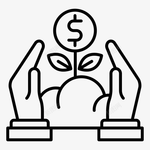 资本增长投资图标svg_新图网 https://ixintu.com 增长 投资 资本 金融