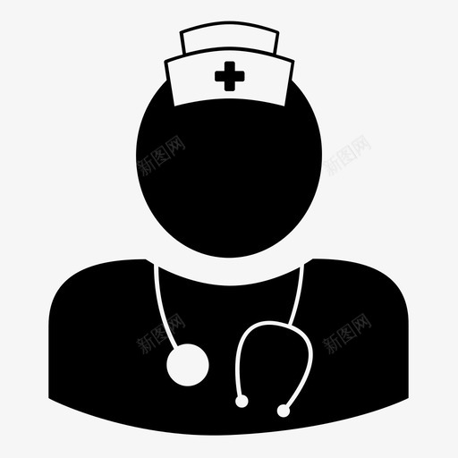 护士医生注册护士图标svg_新图网 https://ixintu.com 医生 护士 注册护士 职业